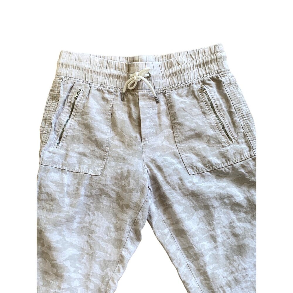 Athleta Camo Cabo Linen Jogger Women’s 10 Athleisure Travel Pant Worn Once! - Picture 10 of 12